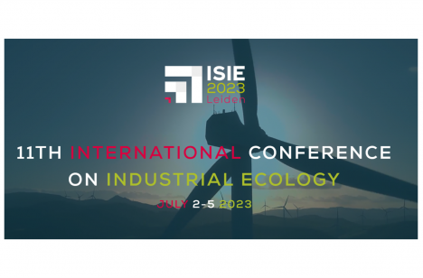 Image of wind turbine and ISIE logo