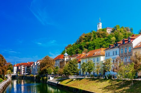Centre of Ljubljana, Slovenia