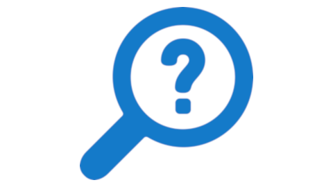 Magnifying glass with question mark